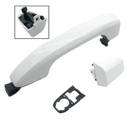 DURAFORCE For 14 - 19 Silverado Sierra White Rear Exterior Door Handle Passenger or Driver