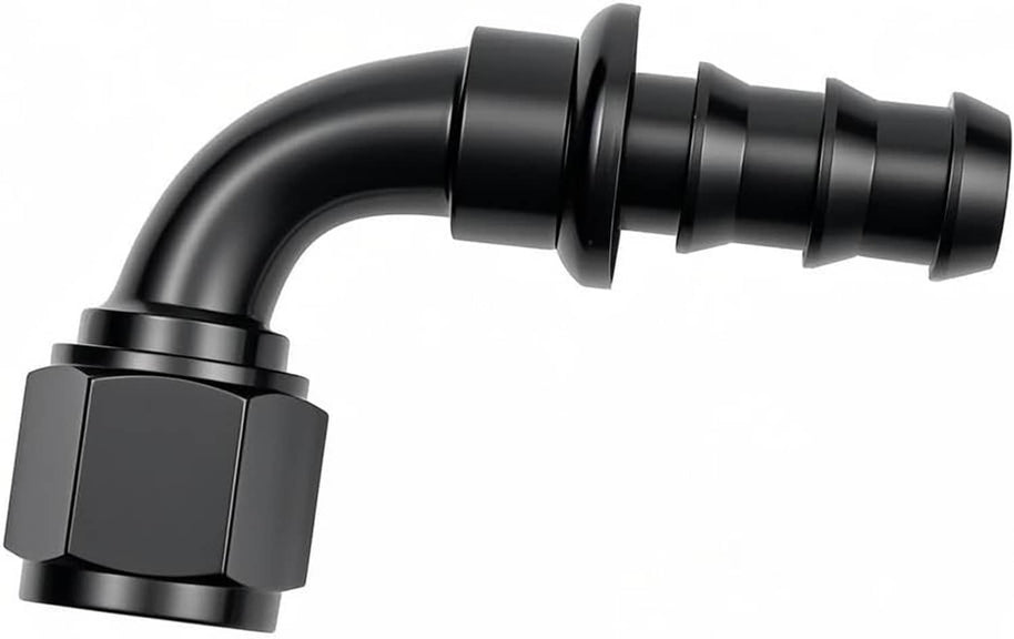 10AN 90 Degree Push Lock Hose Fitting End AN10 Female Swivel Push-on/L ...