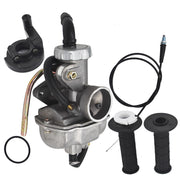 DURAFORCE Carburetor W/ Throttle&Cable Grip Casing Set For Honda XR80 XR80R XL75 XR75 XL70
