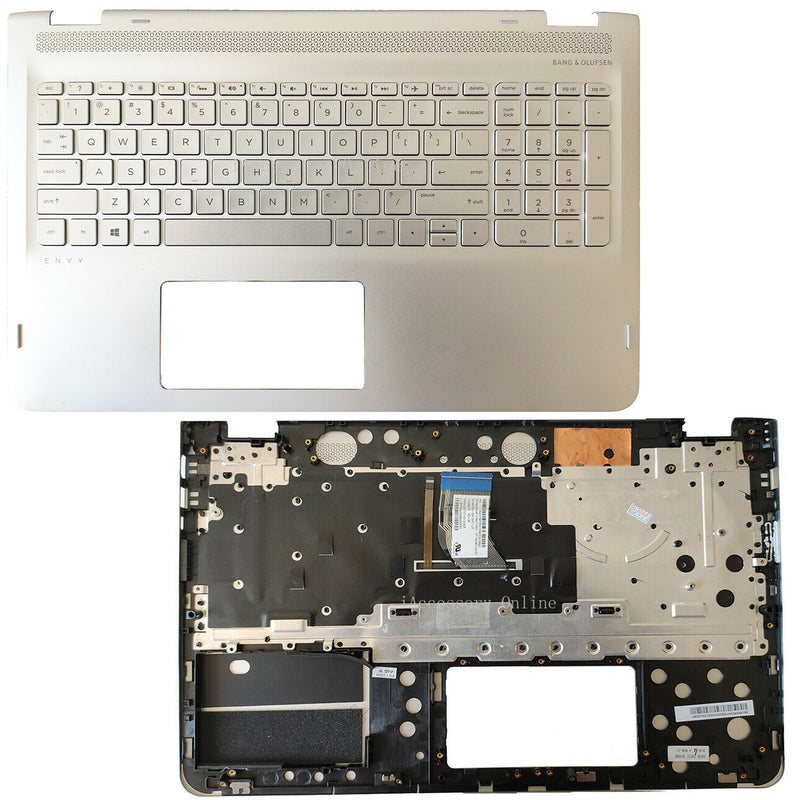 DURAFORCE New 857283-001 Palmrest Keyboard W/Backlit For HP ENVY X360 M6-AQ 15AQ Silver US