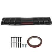 DURAFORCE For Infiniti G37 G35 Sedan Rear Bumper Diffuser 6 Shark Fin Splitter Lip Spoiler
