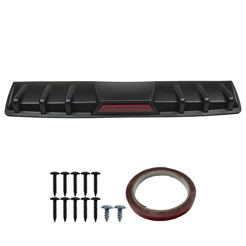 DURAFORCE For Infiniti G37 G35 Sedan Rear Bumper Diffuser 6 Shark Fin Splitter Lip Spoiler