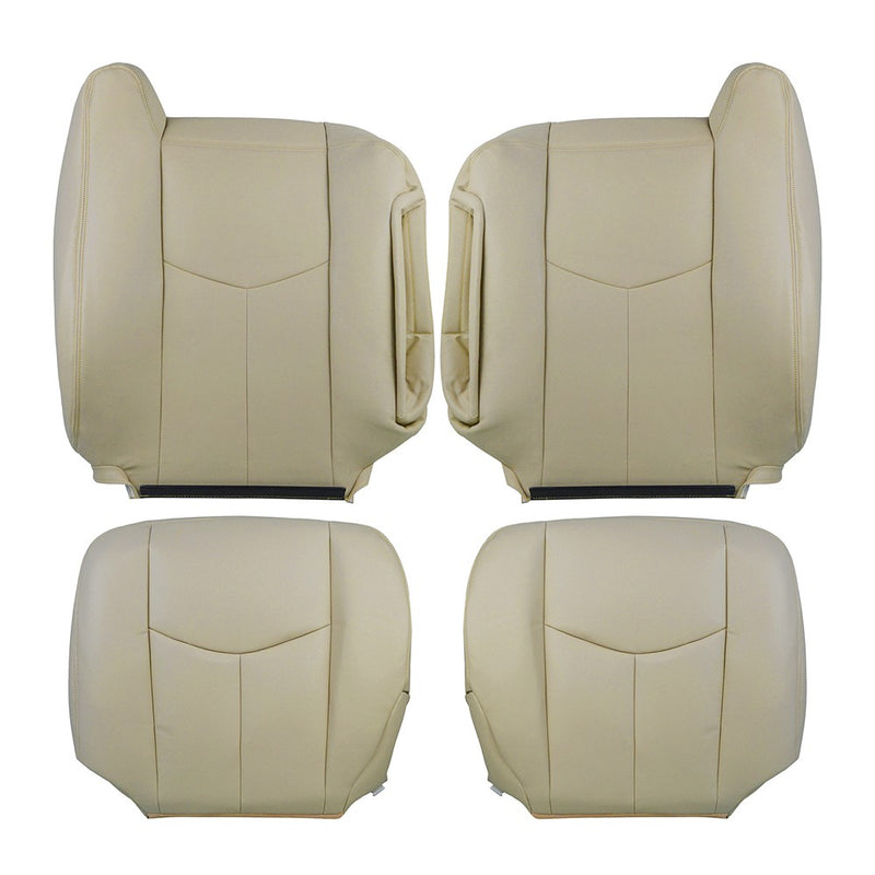 DURAFORCE For 2003 2004-2006 Chevy Tahoe Suburban Driver Passenger Leather Seat cover Tan