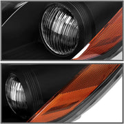 DURAFORCE Fit For Toyota Camry 2007-2009 LH+RH Headlight Replacement Black Housing
