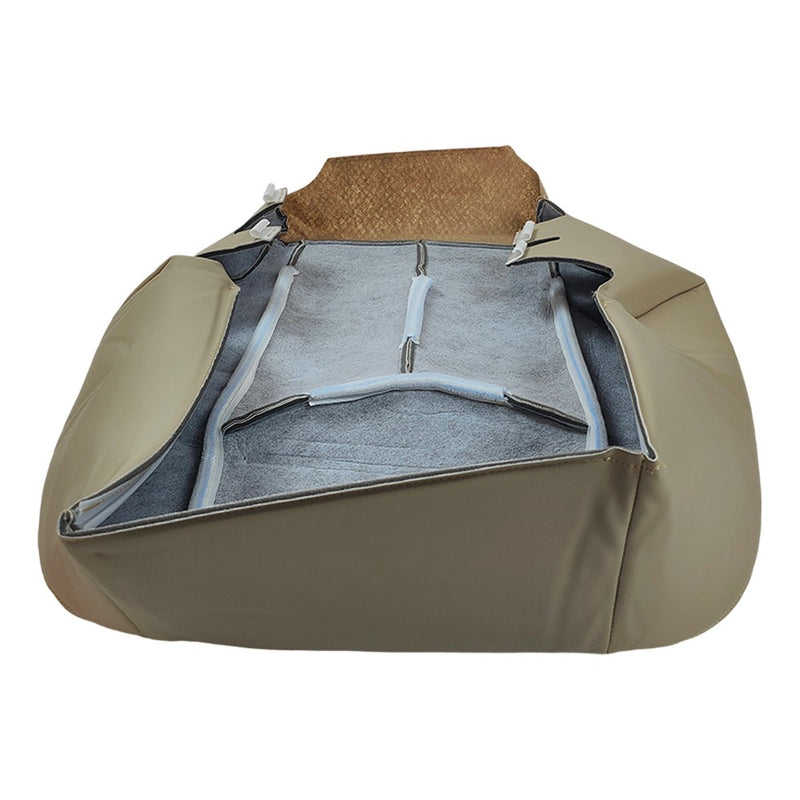 DURAFORCE For 2005-2006 Cadillac Escalade Driver & Passenger Bottom Leather Seat Cover Tan