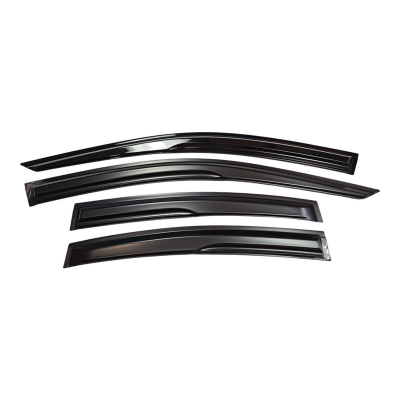 DURAFORCE FOR 2021-2025 LEXUS IS300 IS350 PREMIUM BLACK TRIM WINDOW VISOR RAIN GUARD US