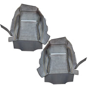 DURAFORCE For Ford Mustang 2010-2014 Driver&Passenger Side Bottom Leather Seat Cover GRAY