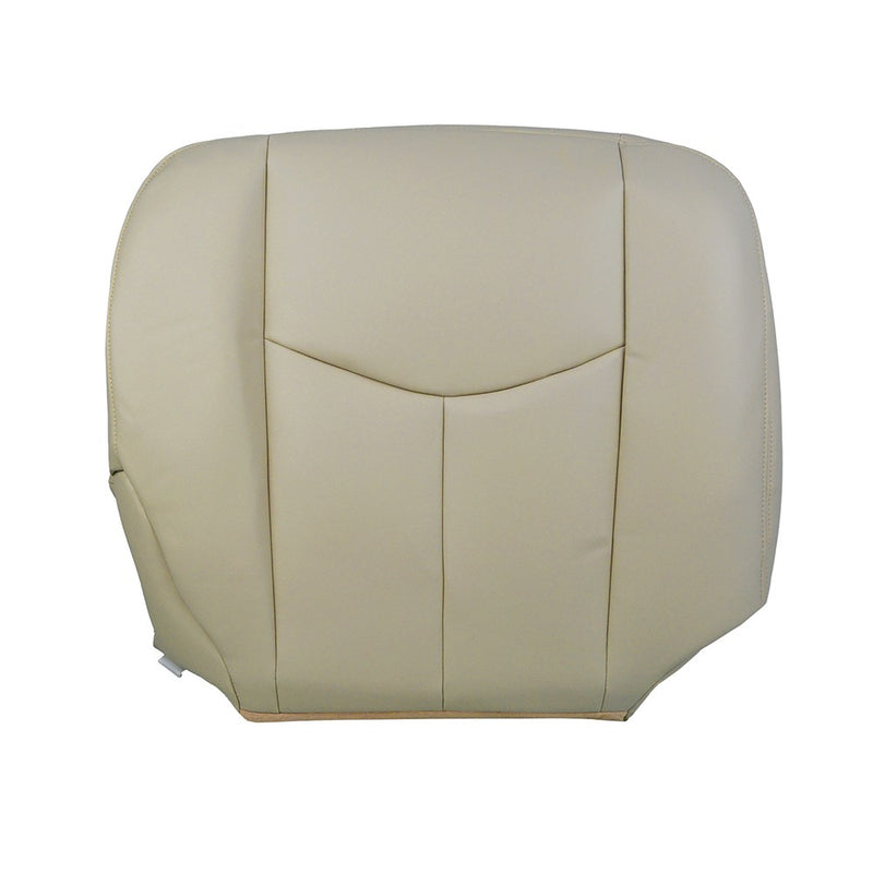 DURAFORCE For 2003-2006 Chevy Suburban Driver Passenger Bottom &Top Leather Seat Cover Tan