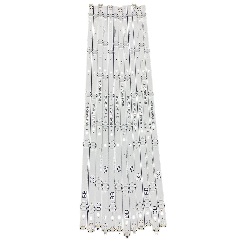 65UJ63 UHD A B C D LED strips for 65UJ634V 65UJ6300 65UJ630V 65UJ5500