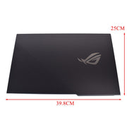 DURAFORCE 17.3" Black Back Cover For ASUS ROG Strix G17 G713 G713P G713R G713QR G713QS Top