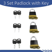 DURAFORCE 246-2641 3 set Padlock with Key For Caterpillar CAT Fuel Cap 7X7700 1428828
