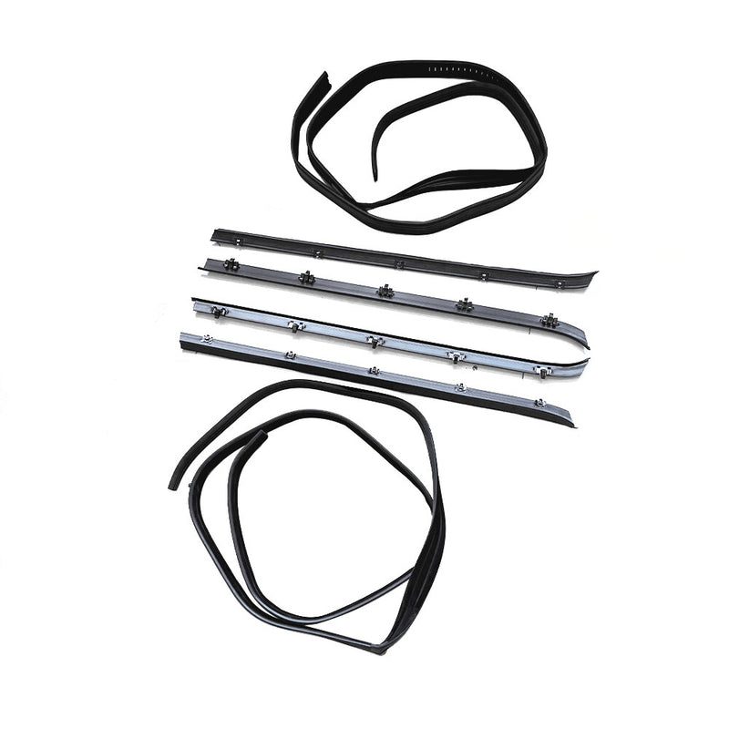 DURAFORCE Window Sweep & Run Channel Weatherstrip Seal Kit 6pc For 81-91 Pickup Truck US