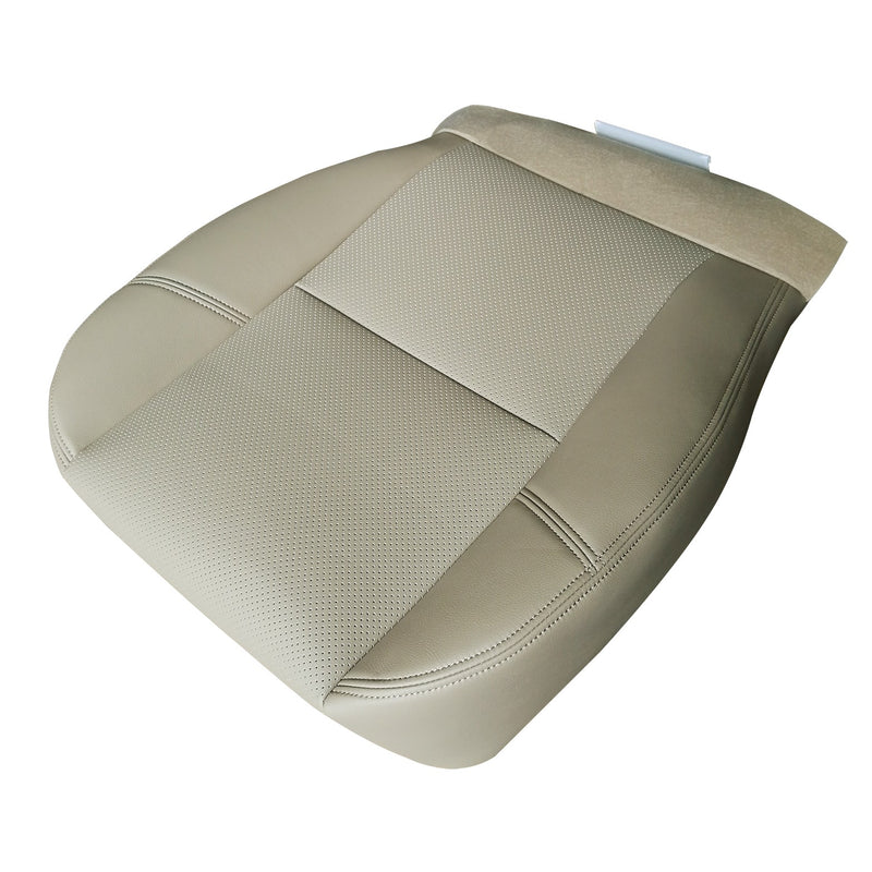 DURAFORCE For 2007 -2014 Cadillac Escalade Driver Passenger Bottom Leather Seat Cover Tan
