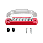 DURAFORCE Bus Bar Ground Power Distribution Terminal Block Power w/ 6 M4 Screws + 2 Studs