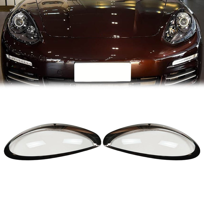 DURAFORCE Headlight Lens Shell+Sealant Glue For Porsche Panamera 970 2014-16