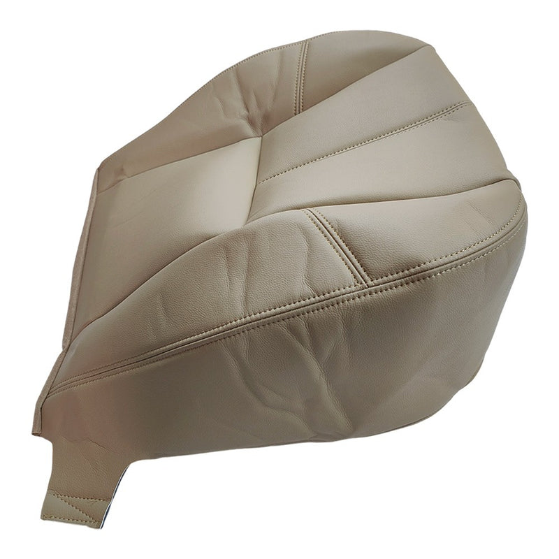 DURAFORCE Driver Bottom Leather Seat Cover Tan For 2007 2008 - 2012 Chevy Silverado