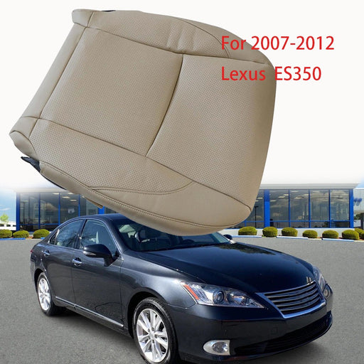 DURAFORCE For 2007-2012 Lexus ES350 Passenger Side Bottom Leather PERF Seat Cover Tan