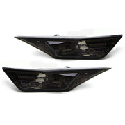 DURAFORCE Smoke Front Bumper Side Marker Lights w/ led bulbs For 2016-2021 Honda Civic