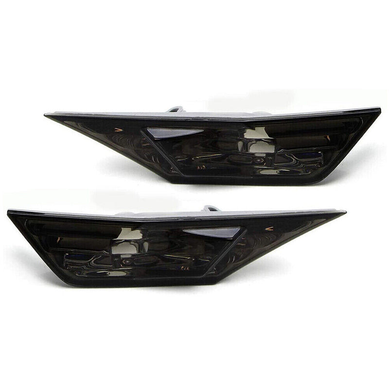 DURAFORCE Smoke Front Bumper Side Marker Lights w/ led bulbs For 2016-2021 Honda Civic