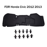 DURAFORCE FOR Honda Civic 2012 2013 Front Hood Insulation Pad Liner Heat Shield Cover