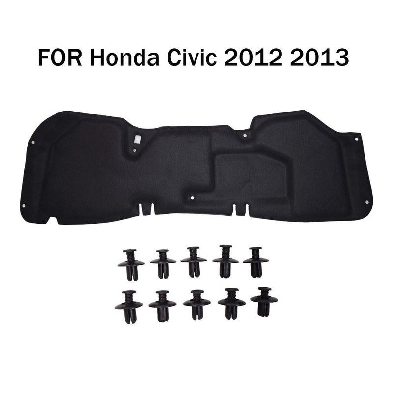 DURAFORCE FOR Honda Civic 2012 2013 Front Hood Insulation Pad Liner Heat Shield Cover