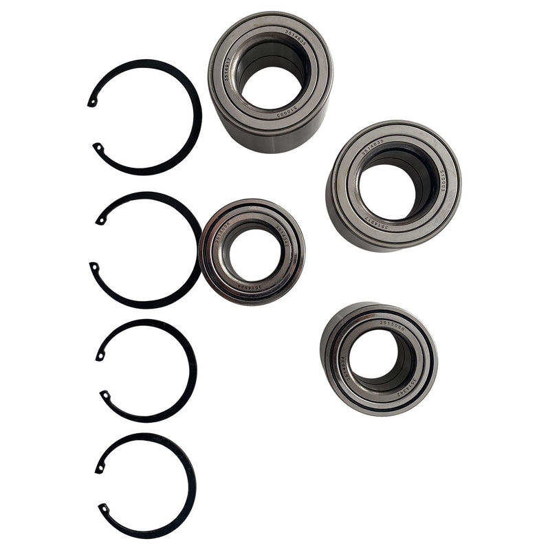 DURAFORCE Front & Rear Wheel Bearings For Polaris Ranger 400 425 500 570 700 800 ETX EV TM