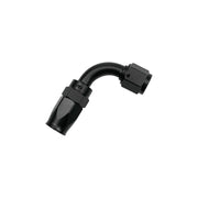 DURAFORCE 90 Degree Swivel 12AN Hose End Fitting Braided Fuel Oil Line Seal Aluminum Black