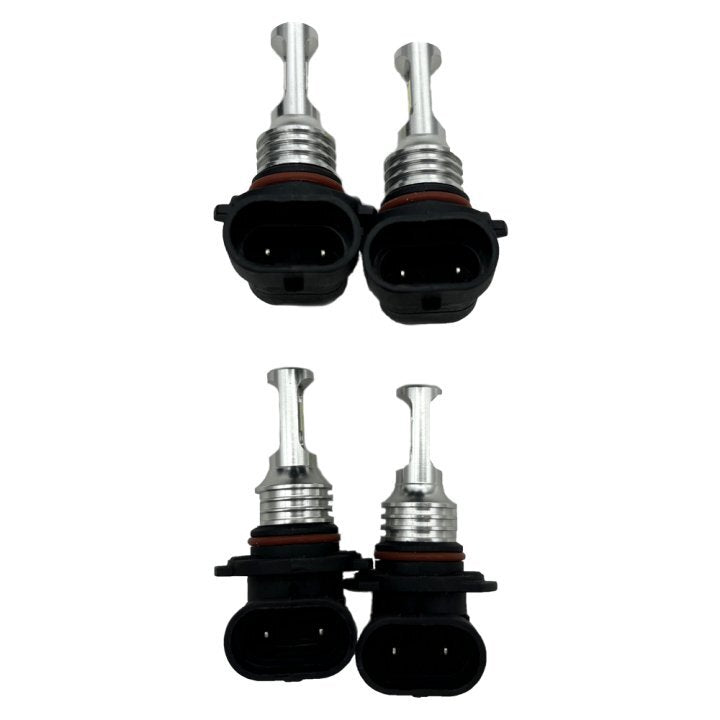 DURAFORCE 9006 9005 LED Headlights Kit Combo Bulbs 10000K High Low Beam Super White Bright