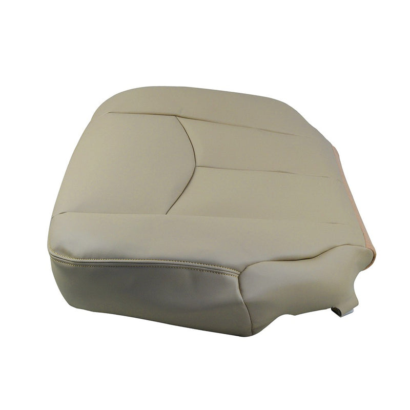 DURAFORCE Driver Passenger Bottom & Top Leather Seat Cover Tan For 2003-2006 Chevy Tahoe