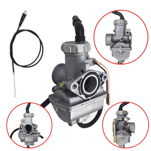 DURAFORCE Carburetor & Throttle Cable Fits For Honda XL70 SL70 XL75 XR80 XR80R CRF80F