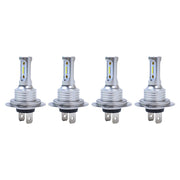 DURAFORCE 4Pcs H7 LED Headlights Bulbs 10000K High Low Beams Kit Combo Super White Bright