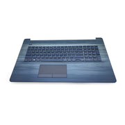DURAFORCE New Blue Palmrest Touchpad For HP 17T-BY 17-CA 17-BY Backlit Keyboard M12337-001