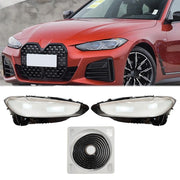 DURAFORCE For BMW 4 Series G22 G23 2020-2022 Front Headlamp Lens Cover+Glue