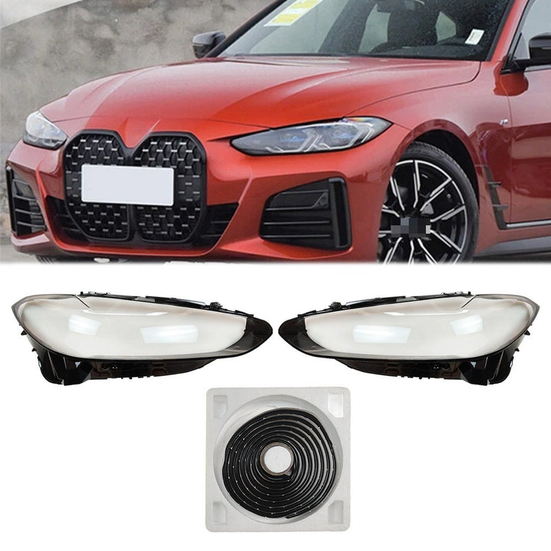 DURAFORCE For BMW 4 Series G22 G23 2020-2022 Front Headlamp Lens Cover+Glue