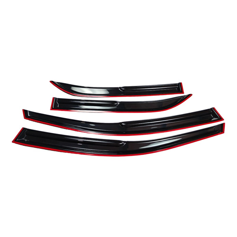 DURAFORCE M Style Window Visors Sun Rain Guards For 2009-2013 Toyota Corolla Sedan