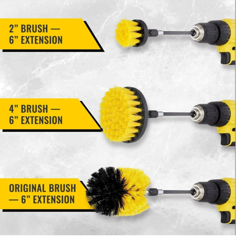 DURAFORCE 4x Car Detailing For Drill Brush Wheel Tire Rim Scrub Brush Wheel Cleaning Brush