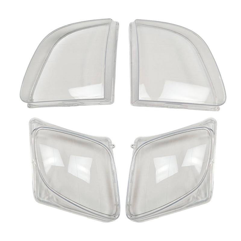 DURAFORCE For Lexus LX470 1998-2007 1 Pair Front Headlight Clear Lens Housing + Seal Glue