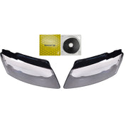 DURAFORCE Headlight Headlamp Lens Cover For Audi Q5 2013 2014 2015 2016 2017 Left & Right