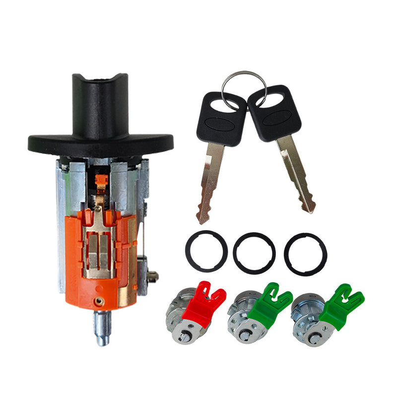 DURAFORCE For 1998-2007 Ford F150 F350 F450 F250 Ignition & Door Lock Cylinder and 2 Keys