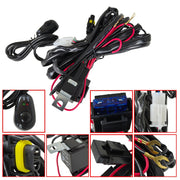 DURAFORCE For 15-23 Dodge Challenger Bumper Fog Lights Driving Lamps Pair w/Wiring Switch