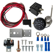 DURAFORCE Adjustable 12V Electric Radiator Fan Thermostat 3-Pin Control Relay Wire Kit New