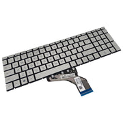 DURAFORCE Silver Keyboard For HP 15s-dy 15s-dy2000 15s-dy2073dx 15s-dy2046ms 15s-dy2xxx US