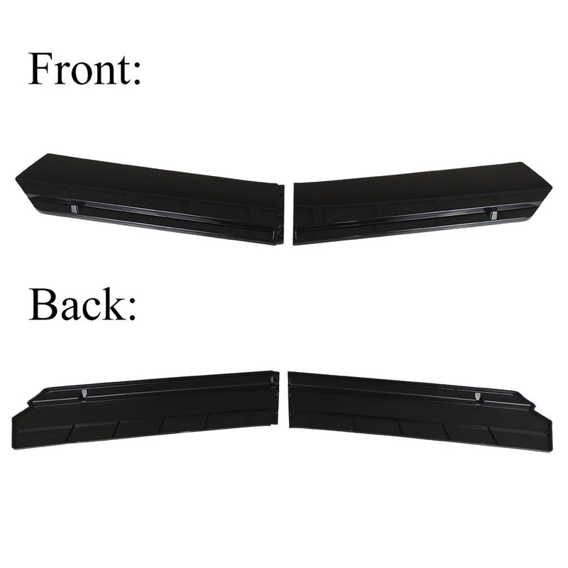 DURAFORCE For Chrysler 300C SRT Glossy Black Front Bumper Lip Spoiler Splitter Body Kit