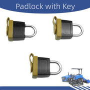 DURAFORCE 246-2641 3 set Padlock with Key For Caterpillar CAT Fuel Cap 7X7700 1428828