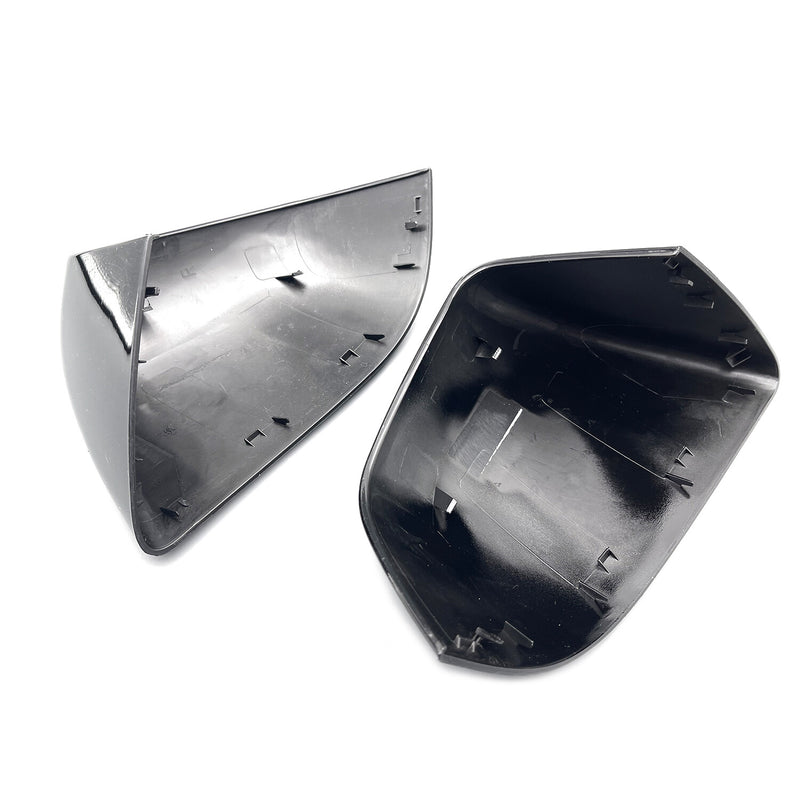 DURAFORCE 2PCS Left + Right Rear View Side Mirror Cover Skull Cap Black For Tesla Model y