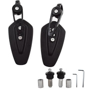 DURAFORCE Fit For Yamaha FZ09 MT09 FZ07 CNC Black Mirrors Bar Ends US