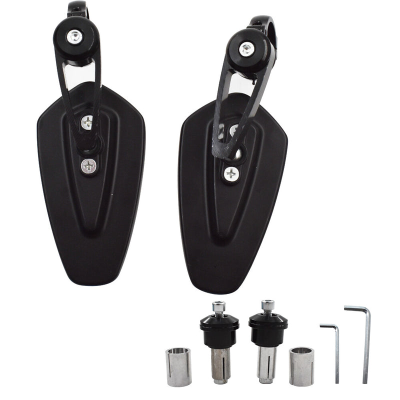 DURAFORCE Fit For Yamaha FZ09 MT09 FZ07 CNC Black Mirrors Bar Ends US