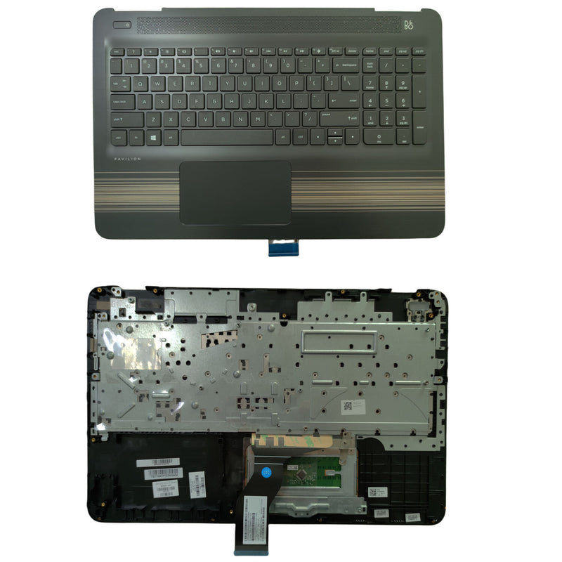 DURAFORCE Palmrest For HP Pavilion 15-AU 15-AW Keyboard Non-Backlit Touchpad 856028-001 US