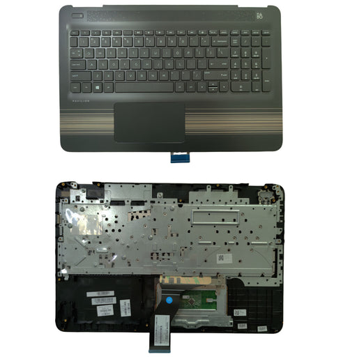 DURAFORCE Palmrest For HP Pavilion 15-AU 15-AW Keyboard Non-Backlit Touchpad 856028-001 US