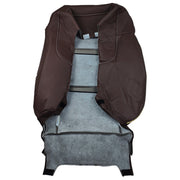 DURAFORCE Driver Leather Seat Cover Brown For 2014 2015-2019 Chevy Silverado HIGH COUNTRY